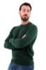 MAGLIONE GIROCOLLO FASHION OLD VERDE