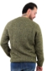 CARDIGAN A 5 BOTTONI MELANGE VERDE