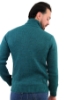 MAGLIONE DOLCEVITA A TRECCE VERDE