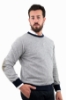 MAGLIONE GRIGIO CON TOPPE 