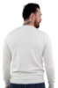 MAGLIONE GIROCOLLO IN COTONE BIANCO