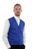 GILET CON BOTTONI AZZURRO