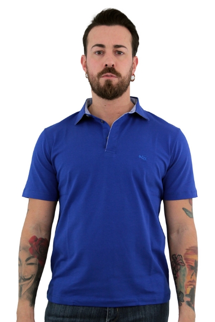 POLO CAMICIA MEZZA MANICA BLU 