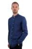 CAMICIA DI LINO COREANA BLU