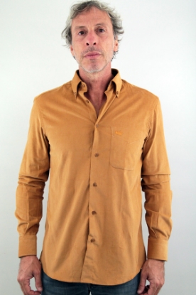 CAMICIA GRENOBLE IN VELLUTO SENAPE