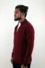 MAGLIONE LUPETTO DIN MEZZA ZIP BORDEAUX