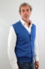 GILET CON BOTTONI MARTIN 2.0 AZZURRO