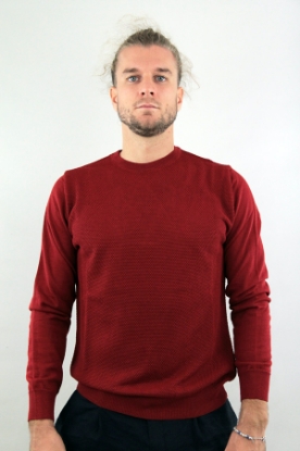 MAGLIONE GIROCOLLO ALLEN ROSSO