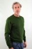 MAGLIONE GIROCOLLO EXTRAFINE CON TOPPE VERDE