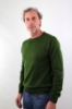 MAGLIONE GIROCOLLO EXTRAFINE CON TOPPE VERDE