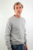 MAGLIONE GIROCOLLO EXTRAFINE CON TOPPE GRIGIO