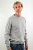 MAGLIONE GIROCOLLO EXTRAFINE CON TOPPE GRIGIO