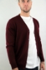 CARDIGAN DI LANA  CON BOTTONI BORDEAUX