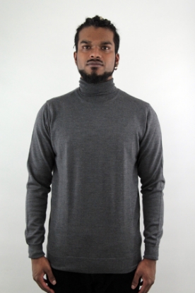 MAGLIONE  DOLCEVITA MERINOS GRIGIO