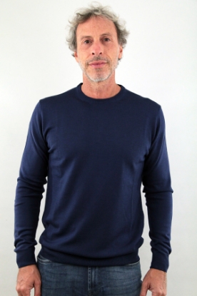 MAGLIONE  GIROCOLLO MERINOS BLUETTE