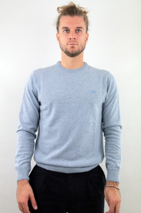 MAGLIONE GIROCOLLO LIAM AZZURRO