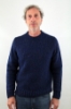 MAGLIONE GIROCOLLO ALPACA BLU