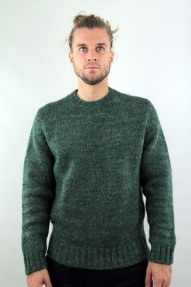 MAGLIONE GIROCOLLO ALPACA VERDE