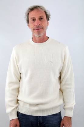 MAGLIONE GIROCOLLO INGLESE BIANCO