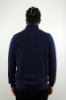 MAGLIONE LUPETTO MEZZA ZIP BLU