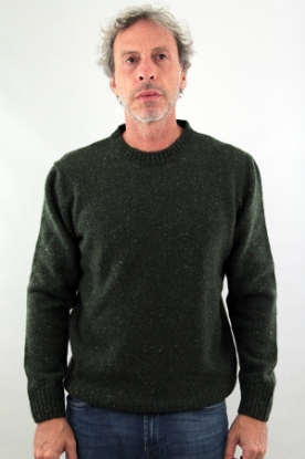 MAGLIONE GIROCOLLO DONALD VERDE