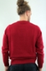 MAGLIONE GIROCOLLO FILATO SOTTILE ROSSO