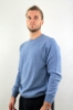 MAGLIONE GIROCOLLO FILATO SOTTILE AZZURRO