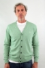 CARDIGAN CON BOTTONI DAN VERDE CHIARO