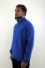 MAGLIONE LUPETTO A NIDO D'APE BLU ELETTRICO