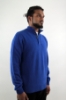 MAGLIONE LUPETTO A NIDO D'APE BLU ELETTRICO