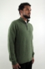 MAGLIONE LUPETTO A NIDO D'APE VERDE