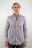 CAMICIA IN COTONE A RIGHE MULTICOLOR